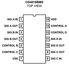 CD4016BMS image